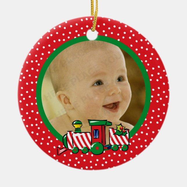 Zuckerstange-personalisierte Keramikornament (Vorne)