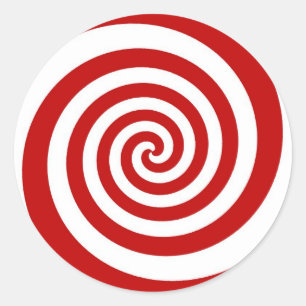 Zuckerstange Runder Aufkleber