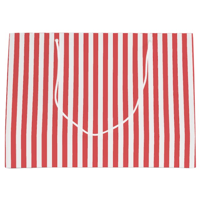 Zuckerstange Stripes die Geschenk-Tasche -, die Große Geschenktüte (Vorderseite)