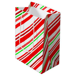 Zuckerstange Stripes festlichen roten grünen Mittlere Geschenktüte
