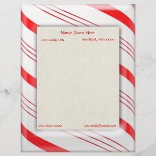 Zuckerstange Stripes Grenze Briefkopf