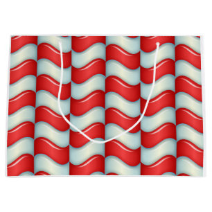 Zuckerstange stripes Muster Große Geschenktüte