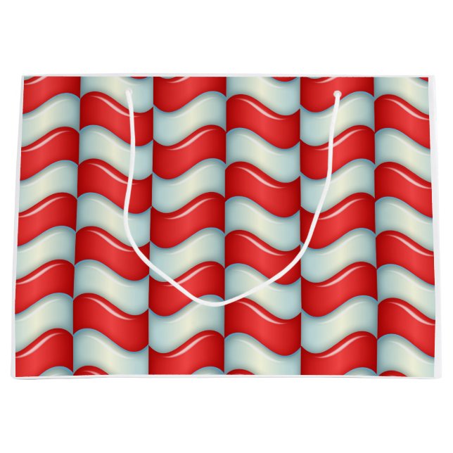 Zuckerstange stripes Muster Große Geschenktüte (Vorderseite)