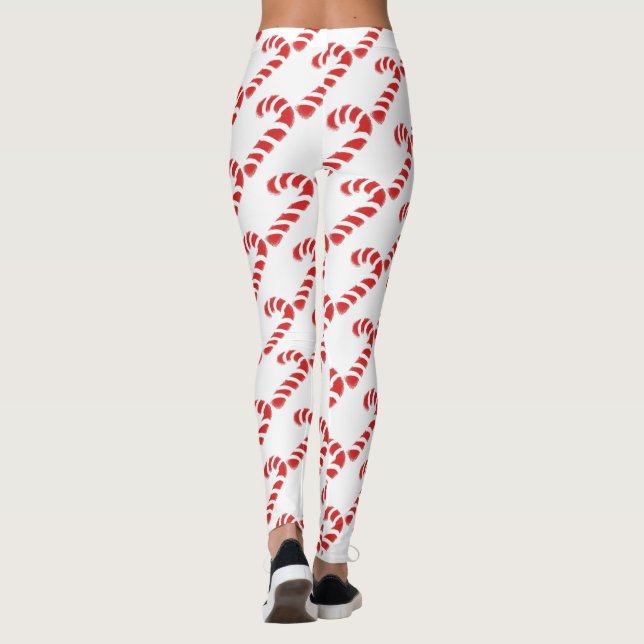 Zuckerstange-WeihnachtsLeggings Leggings (Rückseite)