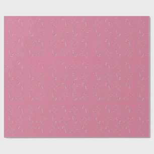 Zuckerstangen 2026 Rosa Geschenkpapier