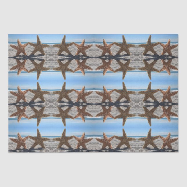 Zuckerstangen auf dem Beach Tissue Paper Seidenpapier (Vorderseite)