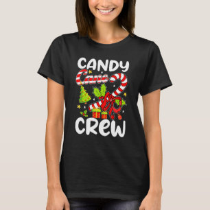 Zuckerstangen-Crew Weihnachtsbonbons Kinder Jungen T-Shirt