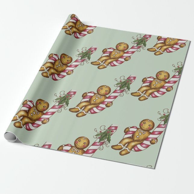Zuckerstangen-Gebäck-Verpackungspapier  Geschenkpapier (Ungerollt)
