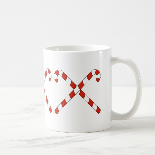Zuckerstangen gekreuzt kaffeetasse (Rechts)