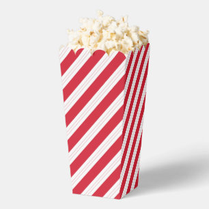 Zuckerstangen-Gestreifte-Weihnachts-Popcorn-Box Geschenkschachtel