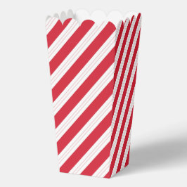 Zuckerstangen-Gestreifte-Weihnachts-Popcorn-Box Geschenkschachtel