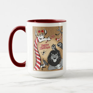 ZUCKERSTANGEN-GIRAFFE & FREUNDE von Jeff Willis Ar Tasse