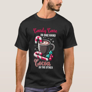 Zuckerstangen-Kakao-Weihnachten-Santa-Xmas-Familie T-Shirt