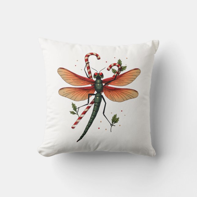 Zuckerstangen Libelle Kissen (Vorderseite)