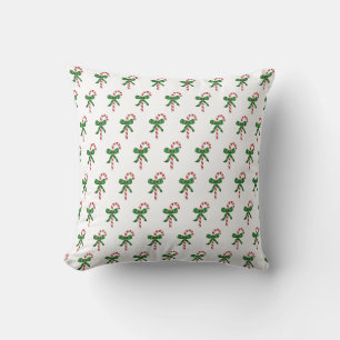 Zuckerstangen-Muster-Weihnachtsfeiertags-Kissen Kissen