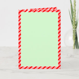 Zuckerstangen-Rand Weihnachten Blanko Text Einladung