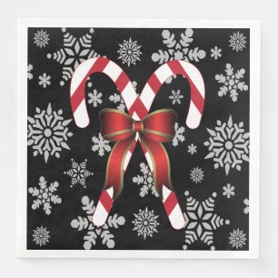 Zuckerstangen-Schneeflocken Serviette