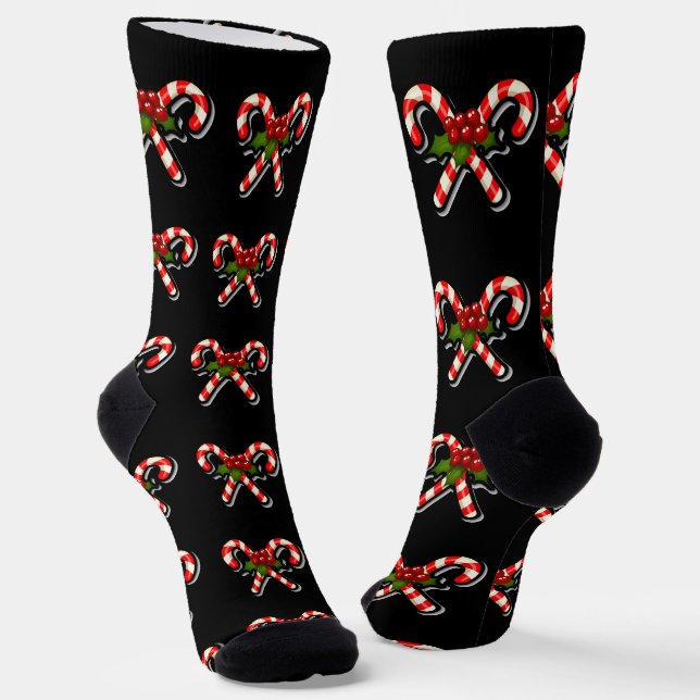 Zuckerstangen  socken (Gewinkelt)