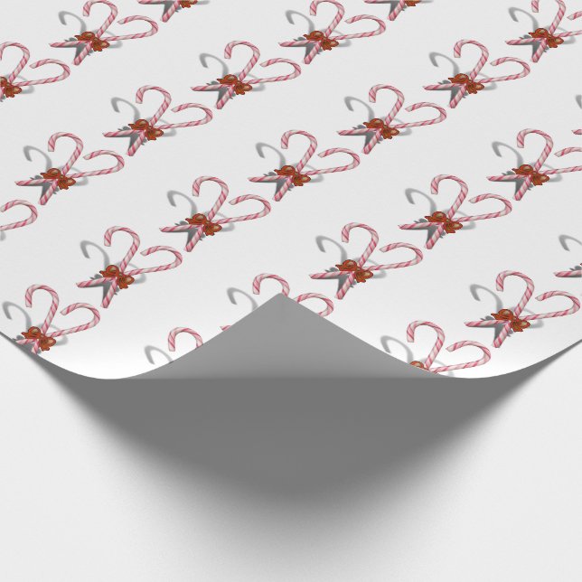 Zuckerstangen Weihnachten Geschenkpapier (Ecke)