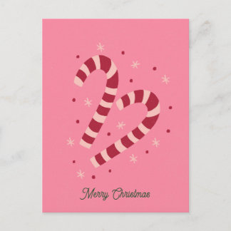 Zuckerstangen Weihnachten Postkarte