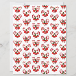 Zuckerstangen Weihnachts Bastelpapier