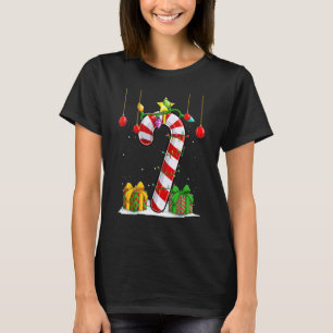 Zuckerstangen-Weihnachts-Candy Rot und Weiß Süßigk T-Shirt