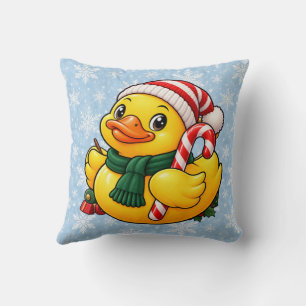 Zuckerstangen-Weihnachts-Gummiente Winter-Dekorati Kissen
