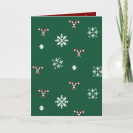 Zuckerstangen-Weihnachtskarte Feiertagskarte