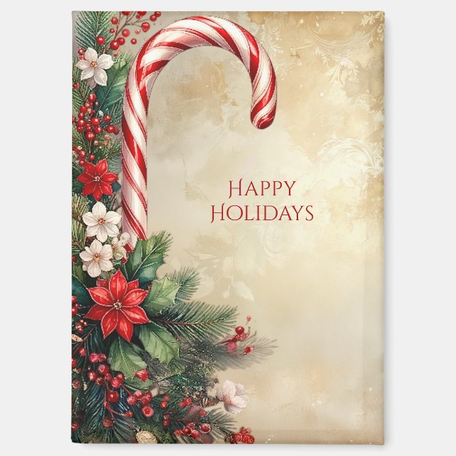 Zuckerstangen-Weihnachtsmagnet Magnet (Vorderseite)