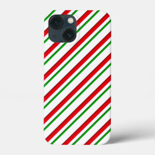 Zuckerstreifen, Rot, Grün und Weiß Case-Mate iPhone Hülle