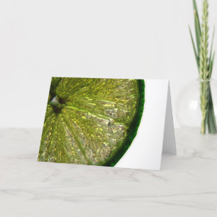 Zuckerüberzogene Limone Scheibe Karte