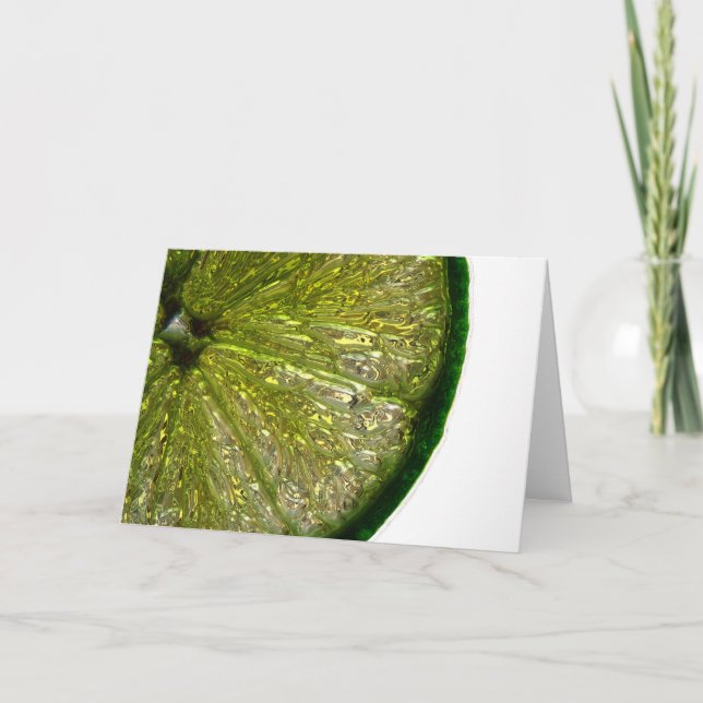 Zuckerüberzogene Limone Scheibe Karte (Vorderseite)