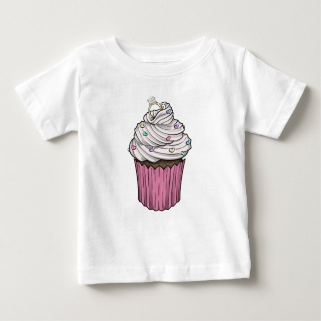 Zuckervorschlag Cupcake Baby T-shirt (Vorderseite)