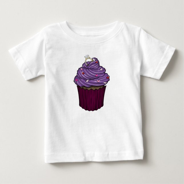 Zuckervorschlag Cupcake Baby T-shirt (Vorderseite)