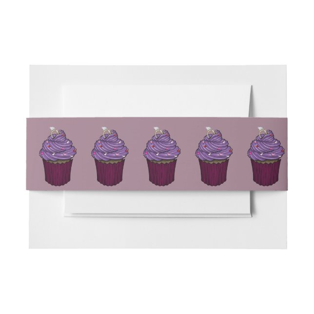 Zuckervorschlag Cupcake Einladungsbanderole (Vorderseite Beispiel)