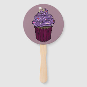 Zuckervorschlag Cupcake Fächer