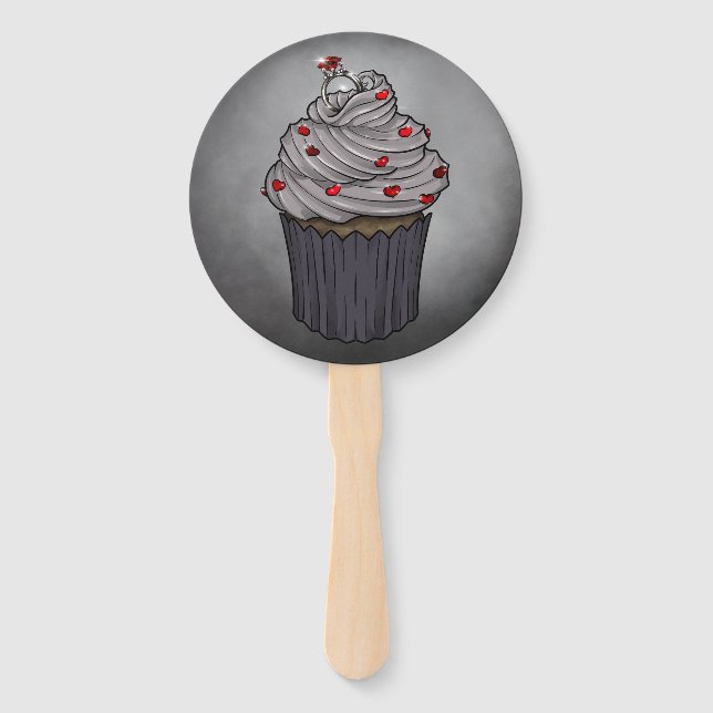 Zuckervorschlag Cupcake Fächer (Vorderseite)