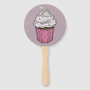 Zuckervorschlag Cupcake Fächer