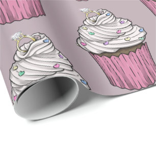 Zuckervorschlag Cupcake Geschenkpapier