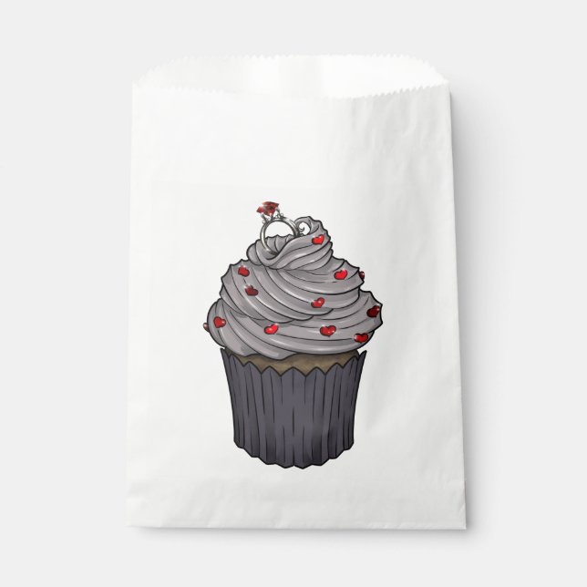 Zuckervorschlag Cupcake Geschenktütchen (Vorderseite)