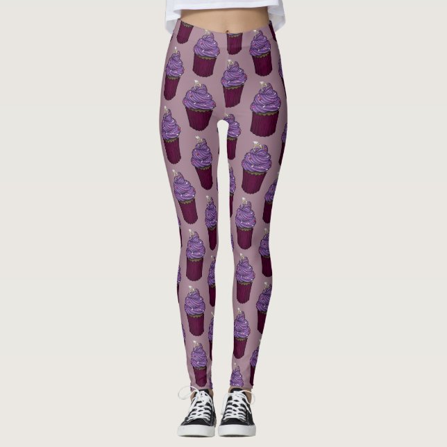 Zuckervorschlag Cupcake Leggings (Vorderseite)