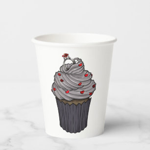 Zuckervorschlag Cupcake Pappbecher