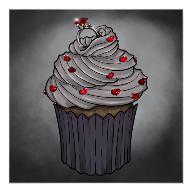Zuckervorschlag Cupcake Poster (Vorderseite)