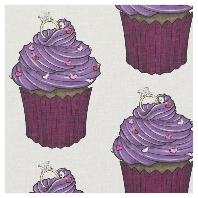 Zuckervorschlag Cupcake Stoff (Nahaufnahme)