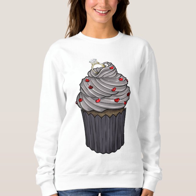 Zuckervorschlag Cupcake Sweatshirt (Vorderseite)