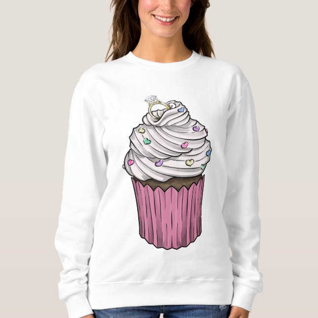 Zuckervorschlag Cupcake Sweatshirt (Vorderseite)