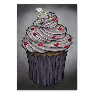 Zuckervorschlag Cupcake Tischnummer