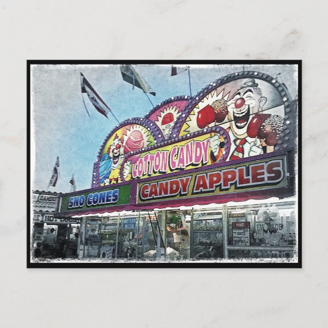 "Zuckerwatte-" Postkarte (Vorderseite)