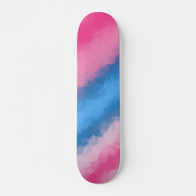 Zuckerwatte-Regenbogen färbt Skate Plattform Skateboard (Vorne)