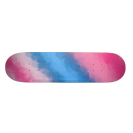 Zuckerwatte-Regenbogen färbt Skate Plattform Skateboard